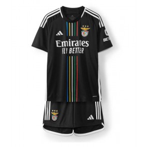 Benfica kläder Barn 2023-24 Bortatröja Kortärmad (+ korta byxor)